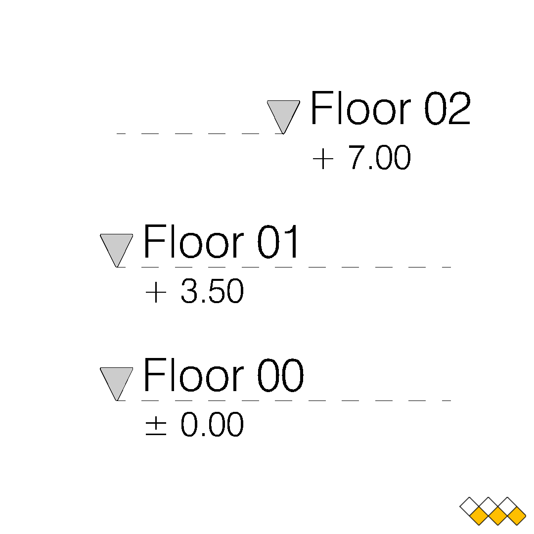 DWG Label Level block