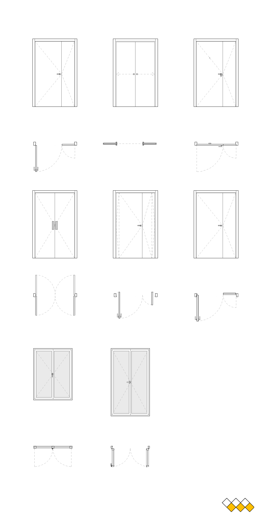 DWG Doors Windows block