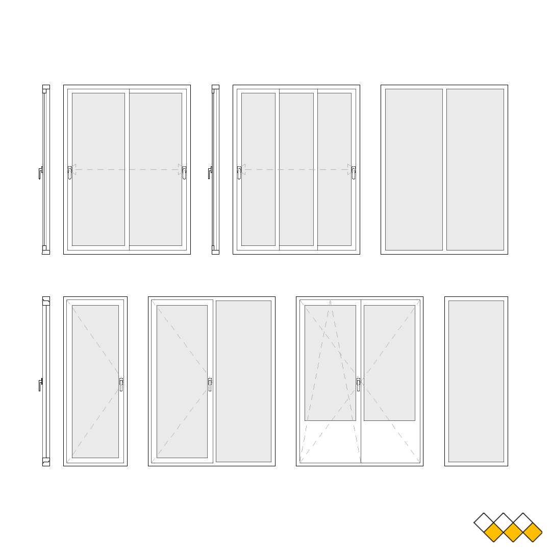 DWG Window elevation block
