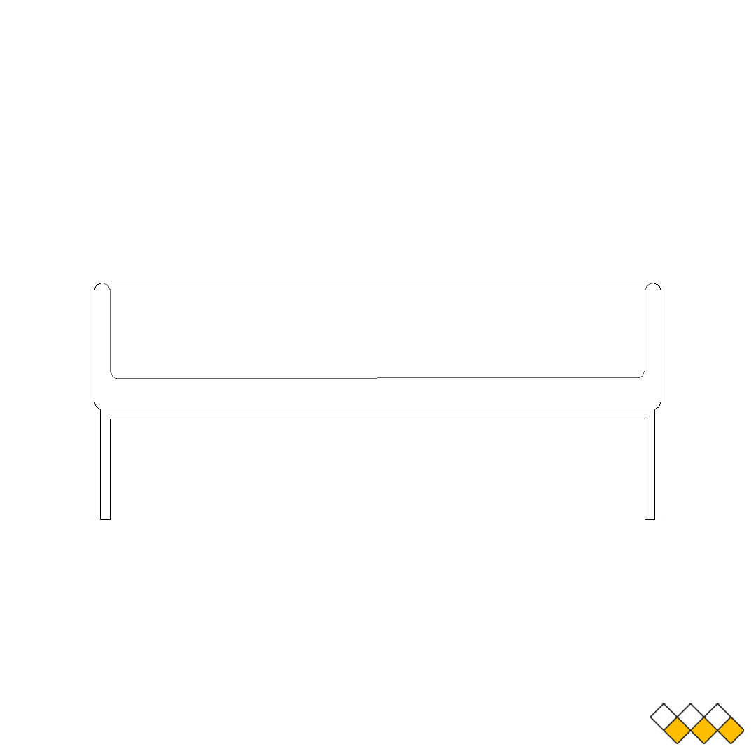 Bench elevation CAD