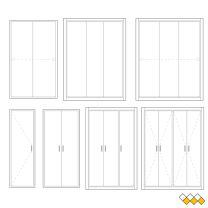 DWG Fitted Wardrobe elevation block