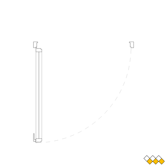 Hinged Door Window CAD