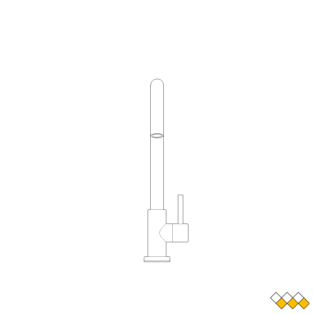 Kitchen Faucet Elevation CAD