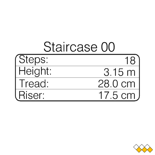 Label Staircase CAD