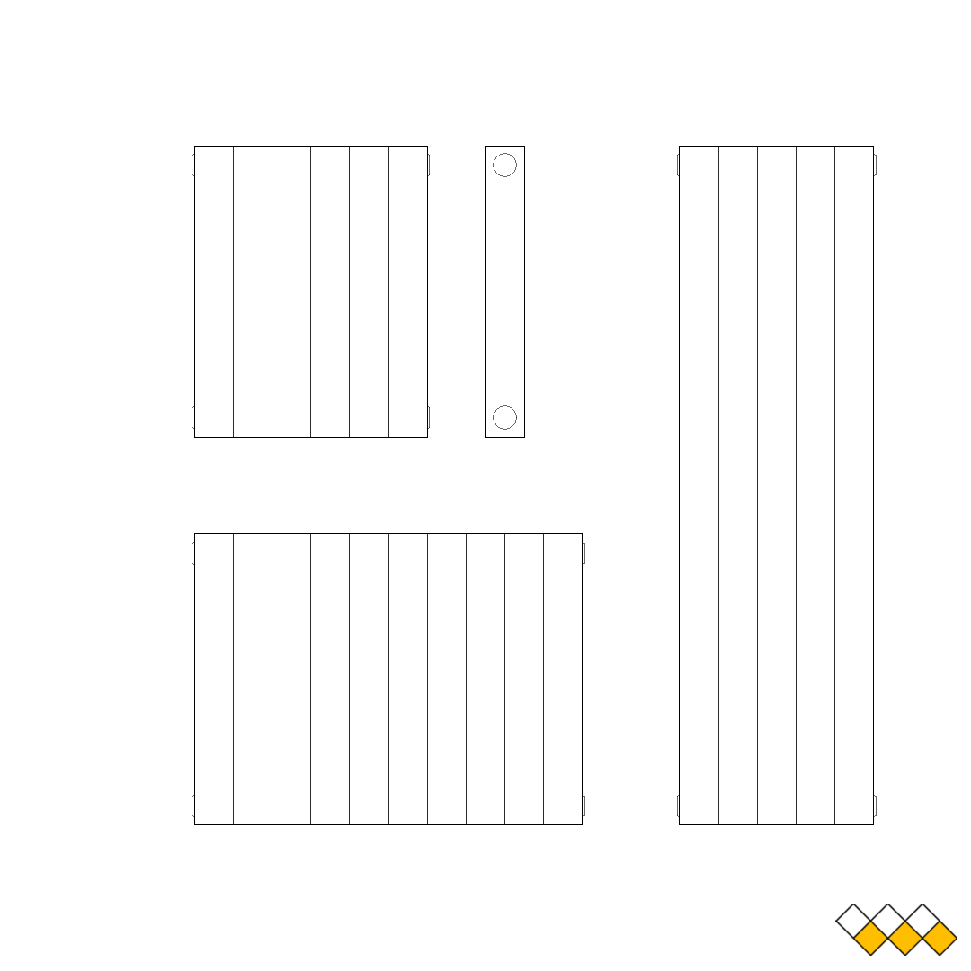 DWG Radiator elevation block