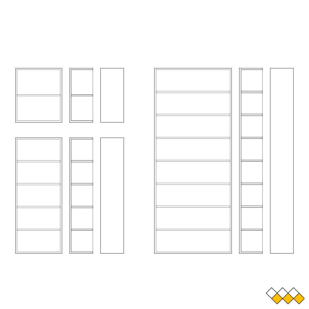 DWG Shelf elevation block