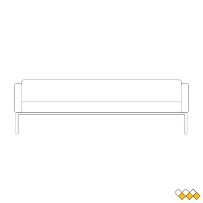 Sofa elevation CAD