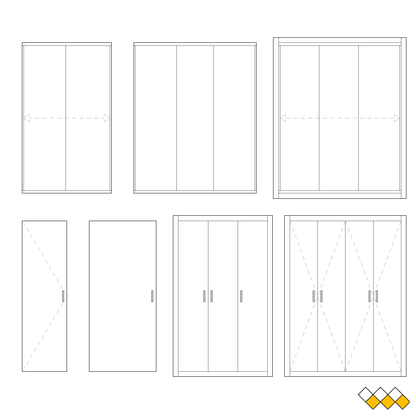 DWG Wardrobe elevation block